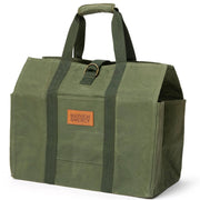 Waxed Canvas Firewood Tote