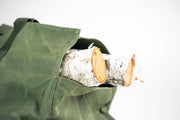 Waxed Canvas Firewood Tote