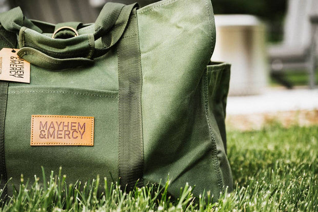 Waxed Canvas Firewood Tote