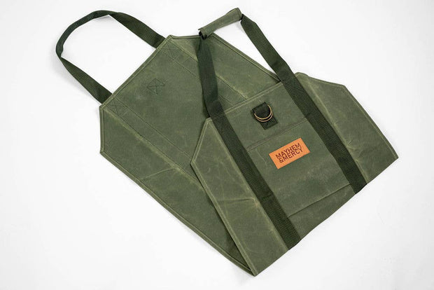 Waxed Canvas Firewood Sling