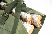 Waxed Canvas Firewood Sling