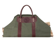 Premium Firewood Leather Handle & Olive Drab Sling