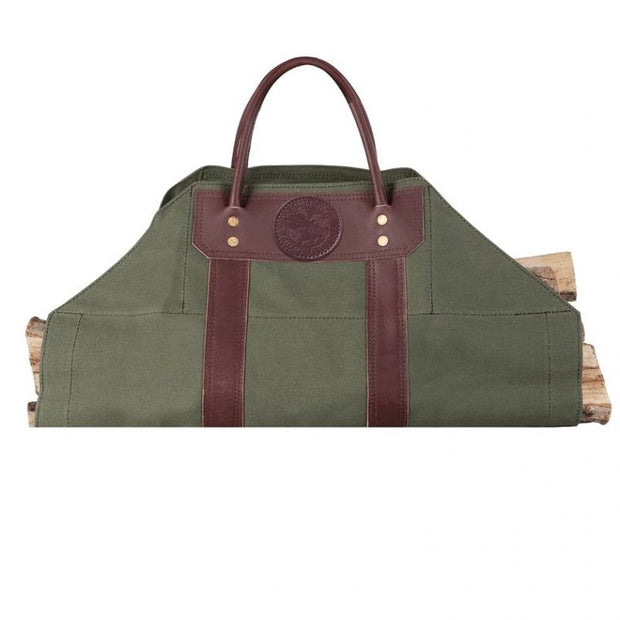Premium Firewood Leather Handle & Olive Drab Sling