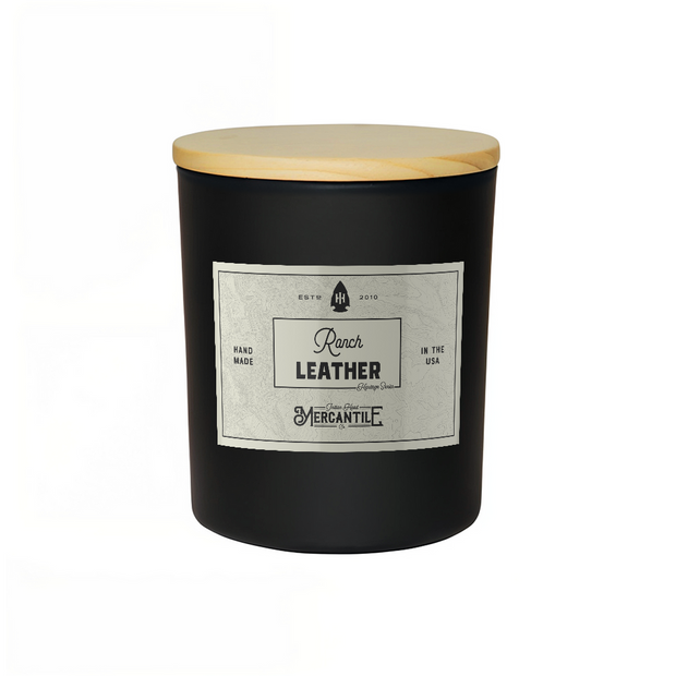 Ranch Leather 3 Wick Large Candle