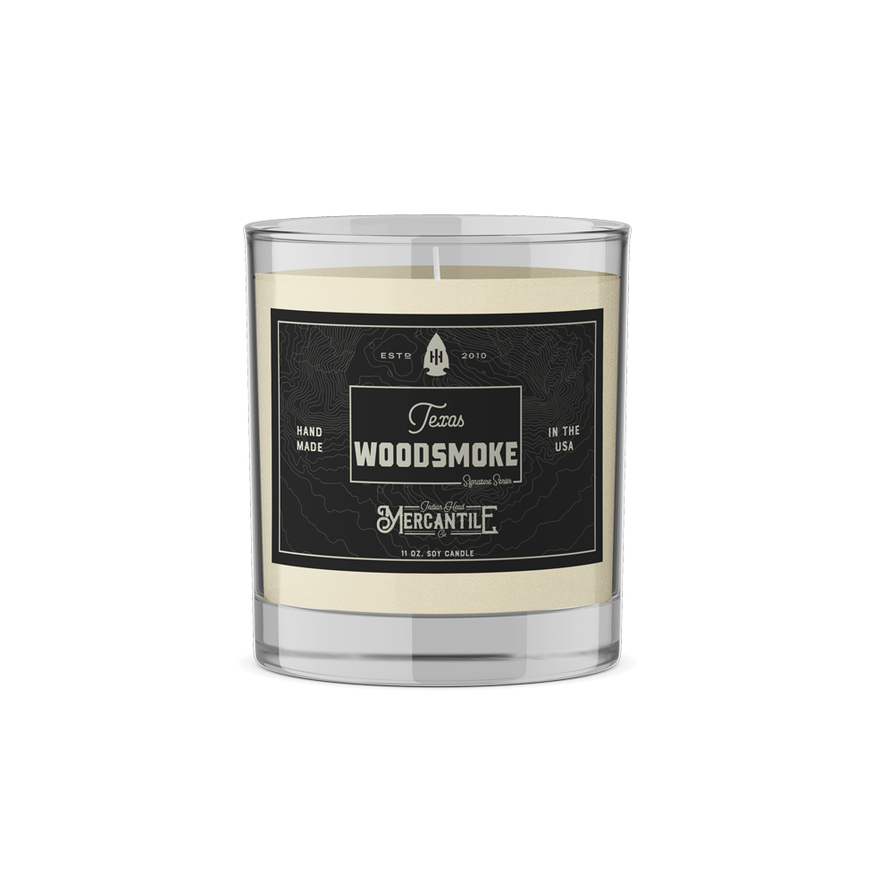 woodsmoke and tobacco candle Texas Woodsmoke Candle